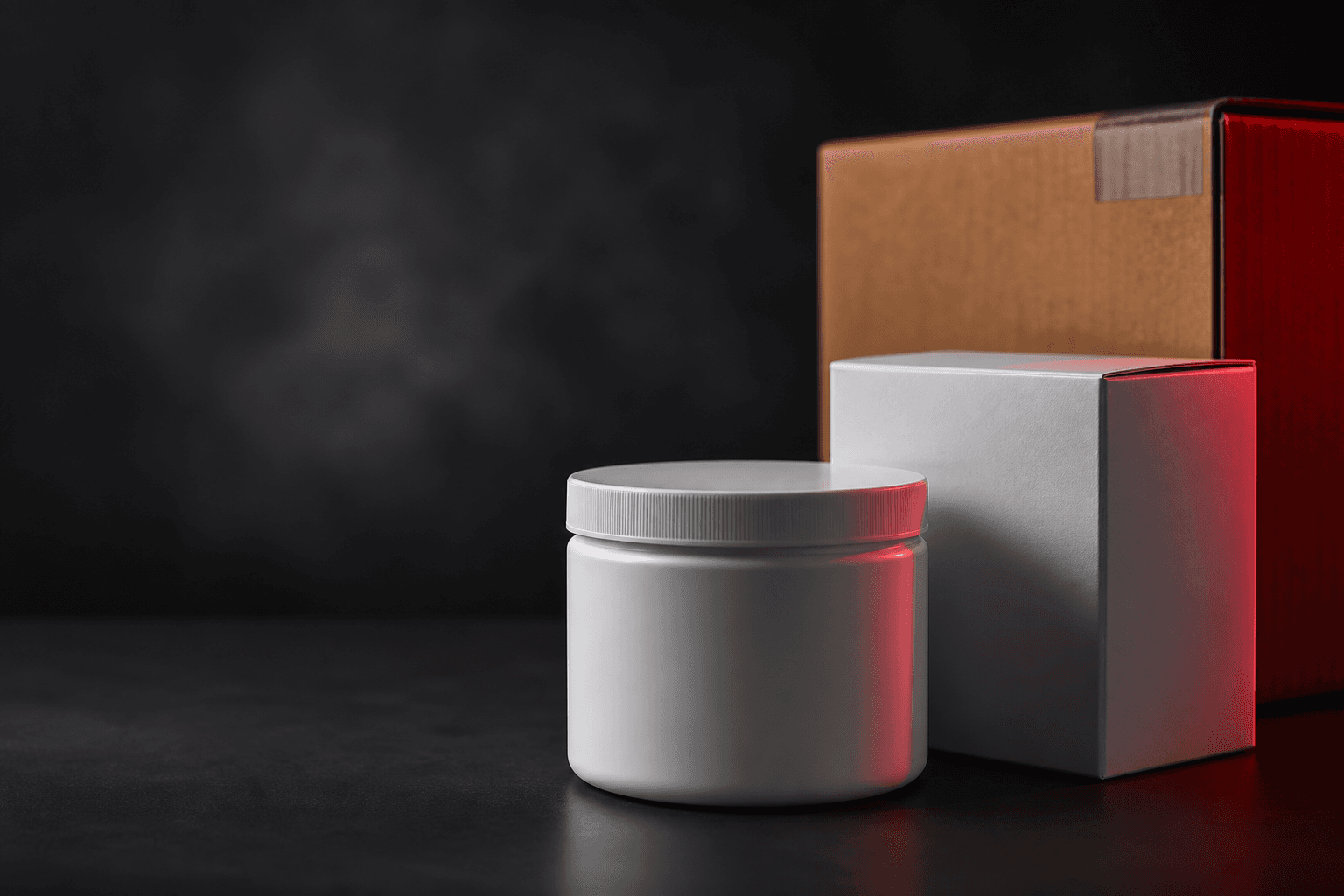 Private-label product packaging ready for launch